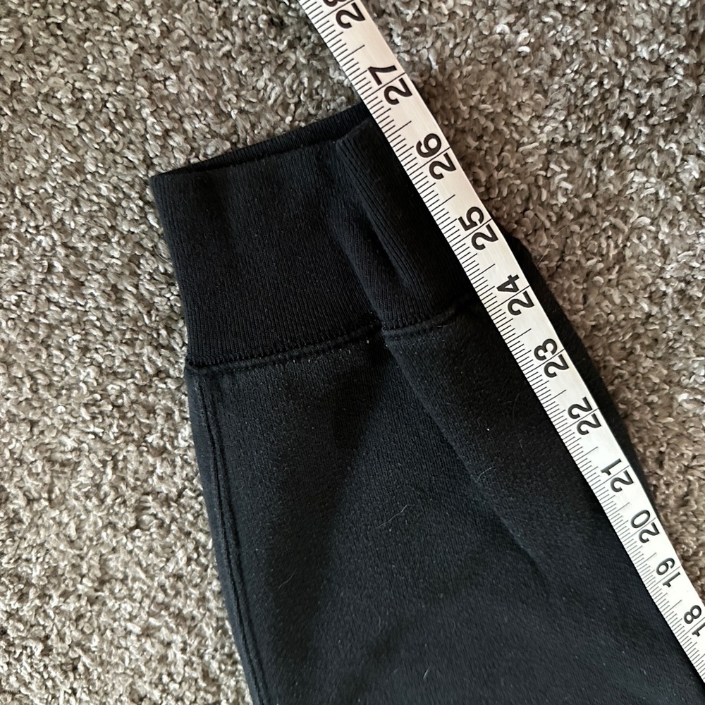 Victoria’s Secret PINK black medium joggers drawcord adjustable waist white P - Picture 9 of 12